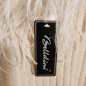 Belldini sleeveless sweater ivory size m